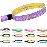 100 Pcs VIP Cloth Event Wristband, Disposable VIP Wristbands for Events, Colored VIP Wristbands Events,for Lightweight Concert,Club Entrance Wrist Strap Party Wristband Event (Color : Purple)