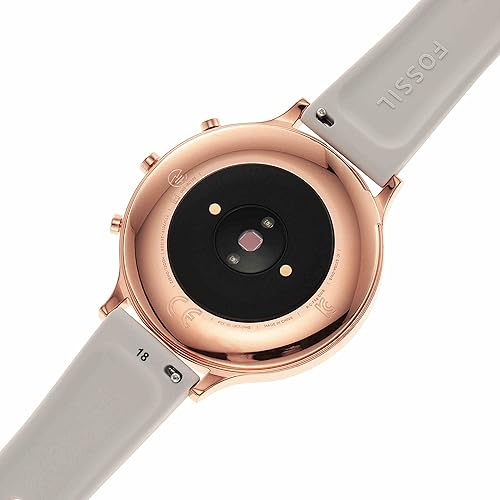 Fossil Women's 42mm Charter Stainless Steel and Silicone Hybrid HR