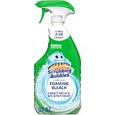 Scrubbing Bubbles Foaming Bleach Bathroom Cleaner, 32oz | Effortlessly Erases Mold &amp; Mildew Stains and Removes Soap Scum from Shower Tiles, Grout, Tubs, Countertops &amp; Sinks
