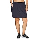 RBX Active Women's Plus Size Stretch Woven Athletic Skort with Attached Bike Short and Pockets