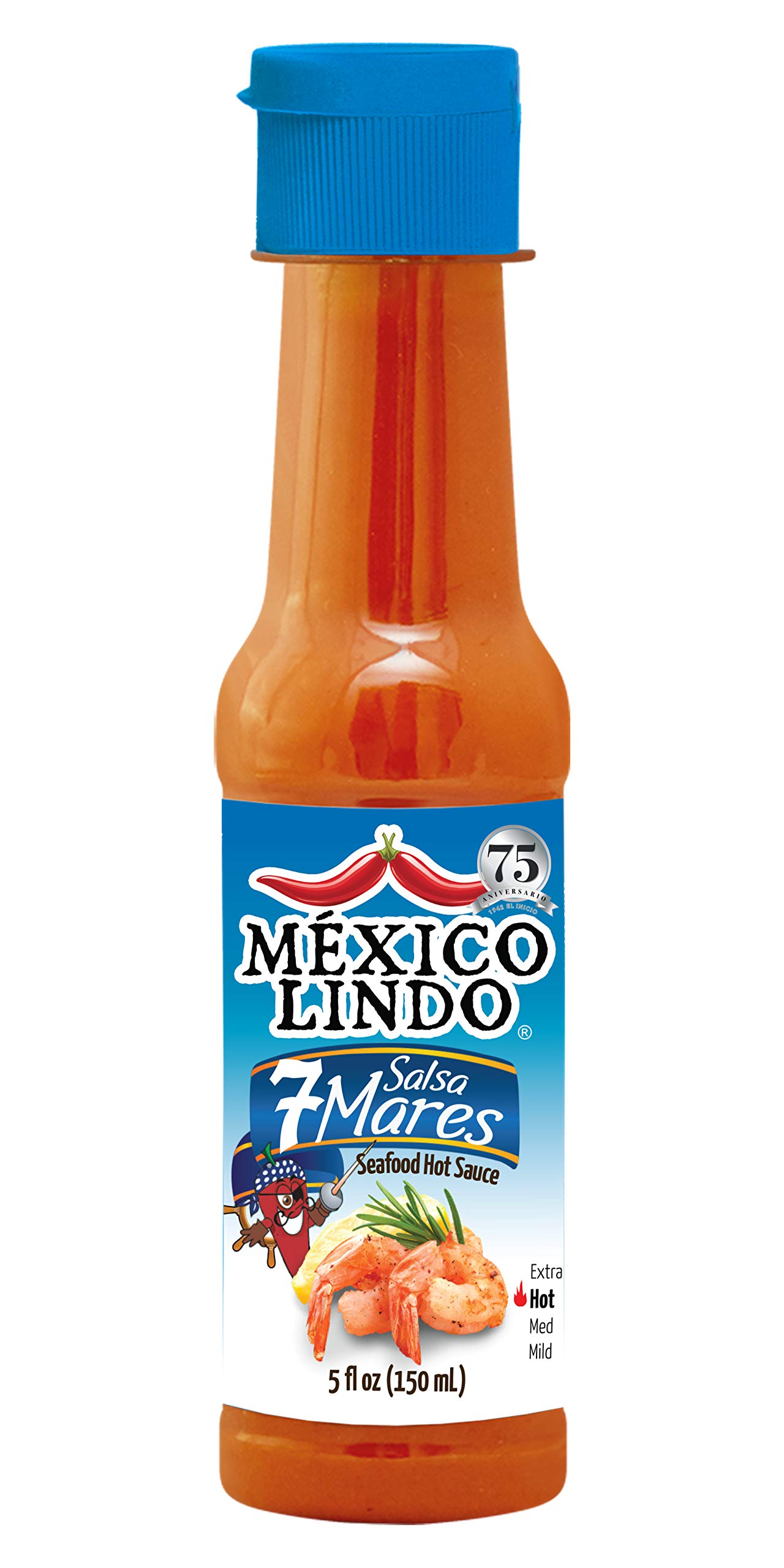 Mexico Lindo, Salsa Marisquera Seafood Hot Sauce, 5oz