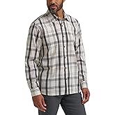 Wrangler Authentics Mens Men's Long Sleeve Plaid Woven Shirt