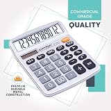 CATIGA 12 Digit Desktop Calculator Large LCD Dual Solar Power CD-2786 view 6