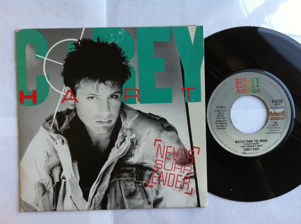 COREY HART Corey Hart 7" 45 Never Surrender & Water From the Moon