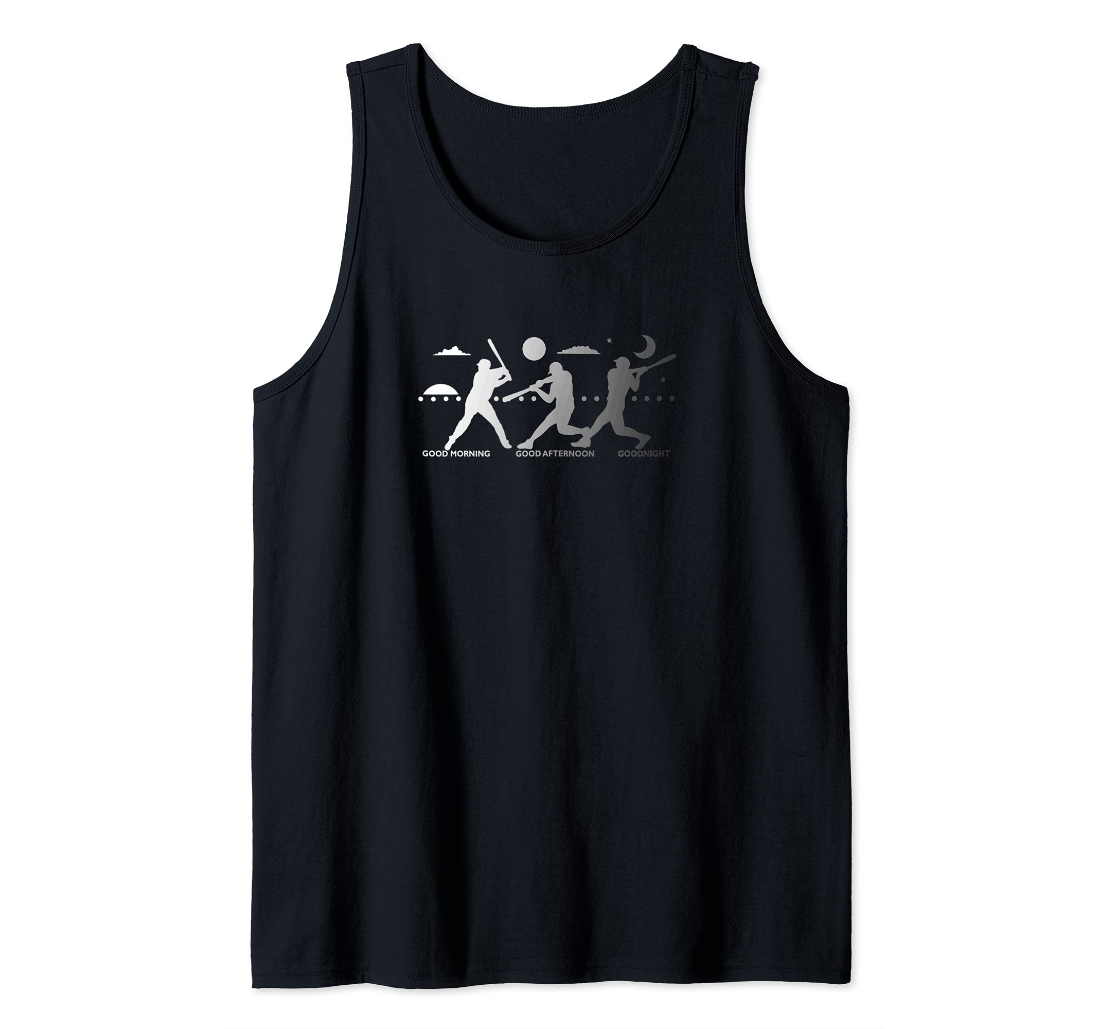 Baseball Pitcher Pitching Funny Saying Goodnight Strikeout Tank Top