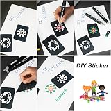 Aresvns Tattoo Stencils Kit 24 Sheets Reusable Body Art Templates for Women view 6
