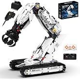 Suplanet 3 in 1 Robot Arm Building Set for Kids Boys Age 8-14 with RC &amp; APP | Tracked Robotic Arm with Gripper/Bucket/Drill, 975 PCS, Programmable STEM Toy Building Kit Mechanical Hand,Gift for Boys 8-14