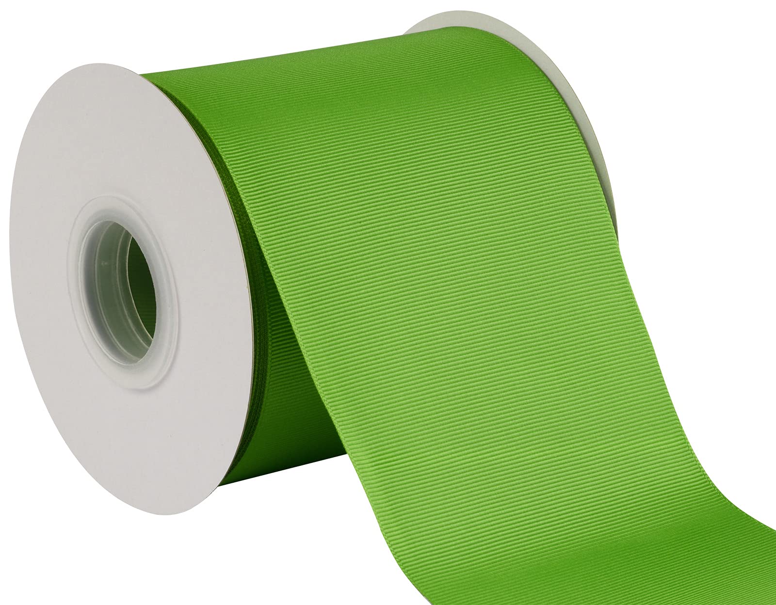 Joycrosso 100mm Width Grosgrain Ribbon 22 Meters-Roll Set for Chair Sash Gift Wrapping Party Favor Home Decoration Craft Supplies, Kiwi