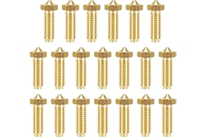 LANKEGU 20PCS Barss Nozzles Kit for Kobra 2, 3D Printer 8PCS 0.4mm and 3PCS 0.2mm, 0.6mm, 0.8mm, 1.0mm Nozzles Kit for Anycubic Kobra 2, Kobra 2 Pro, Kobra 2 Plus, Kobra 2 Max, Kobra 2 Neo