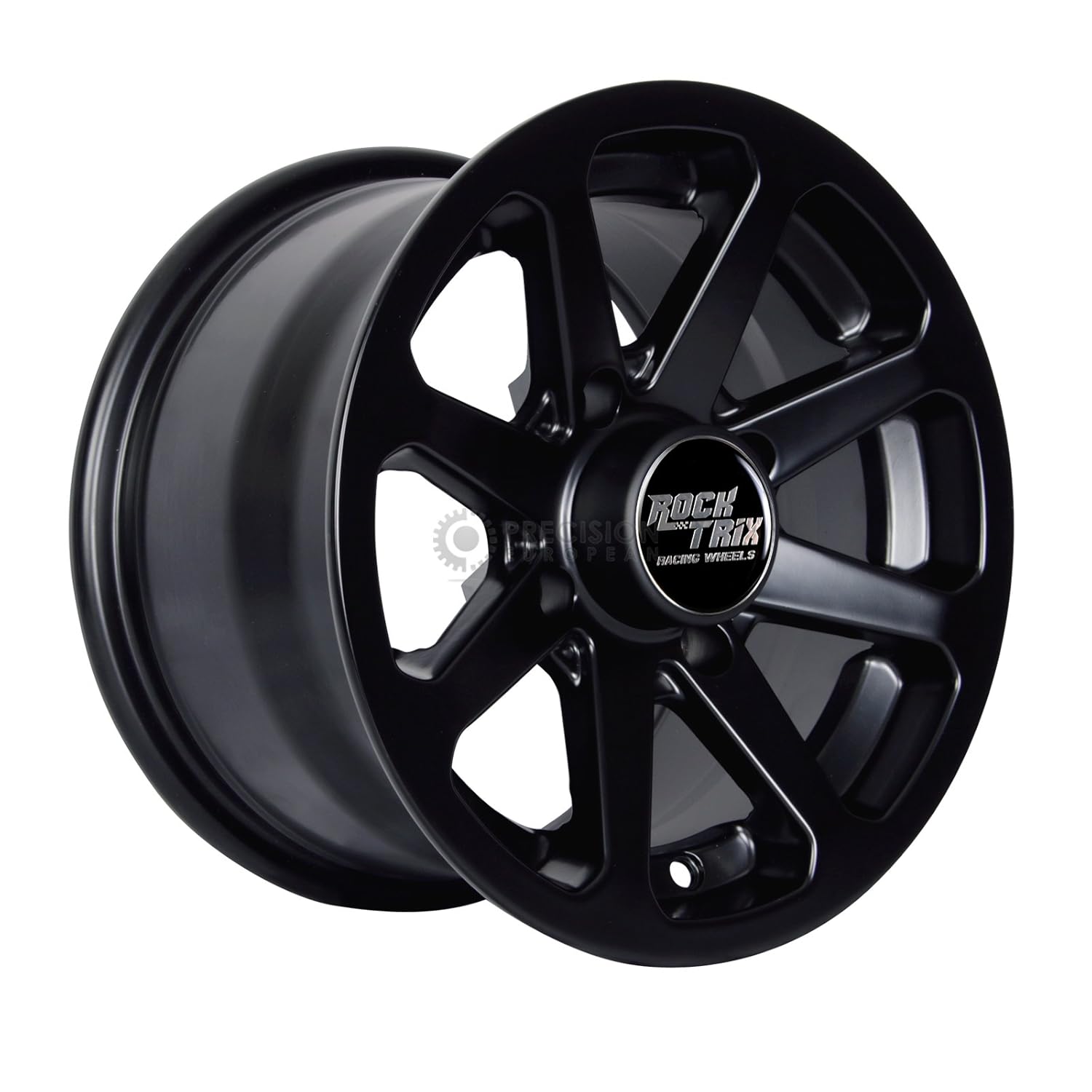 4pc 12" RockTrix ATV Wheels 4x110 Rims 12x7 5+2 F / 2+5 R Offset