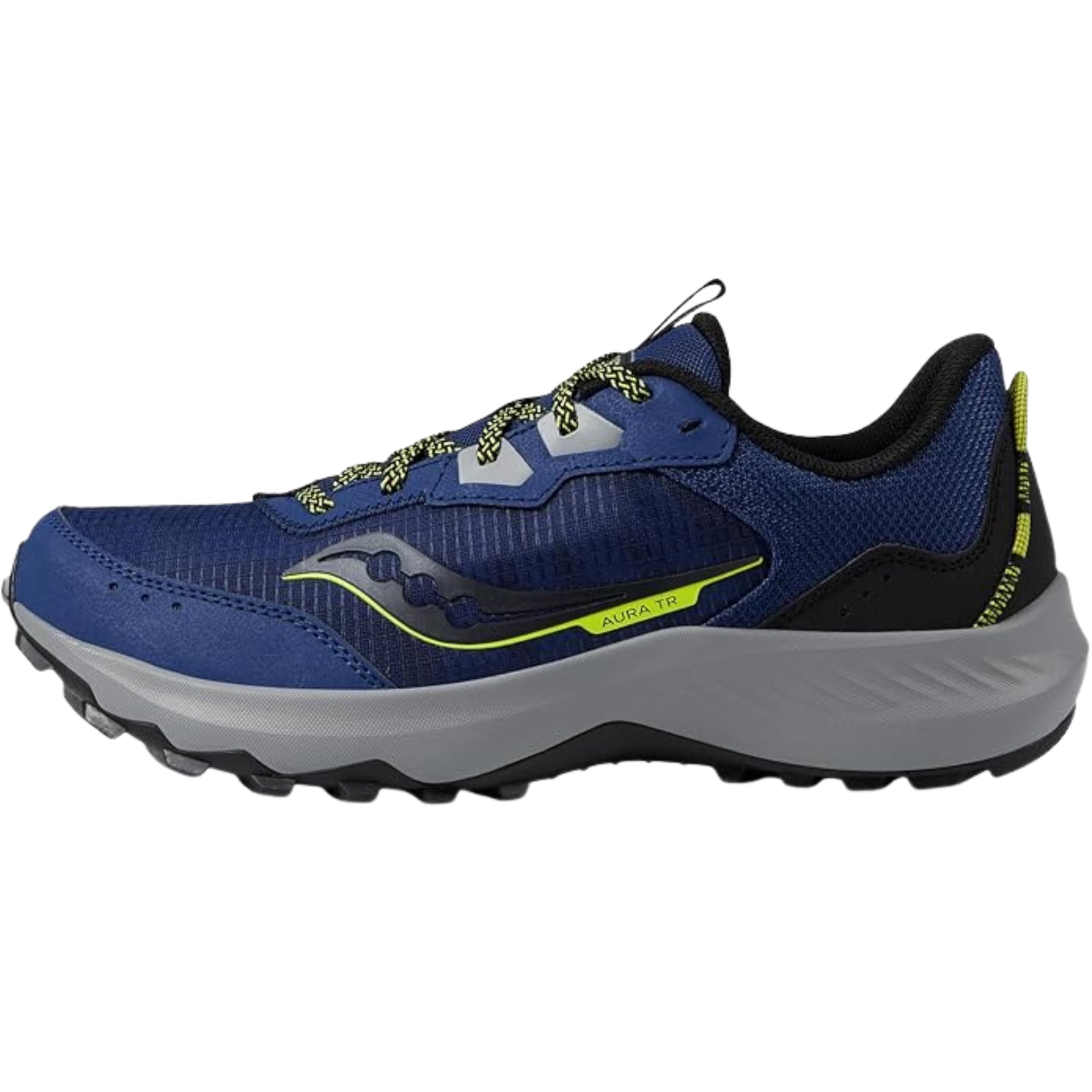 Saucony Men’s Aura Tr Sneaker, Indigo/Black, 10.5