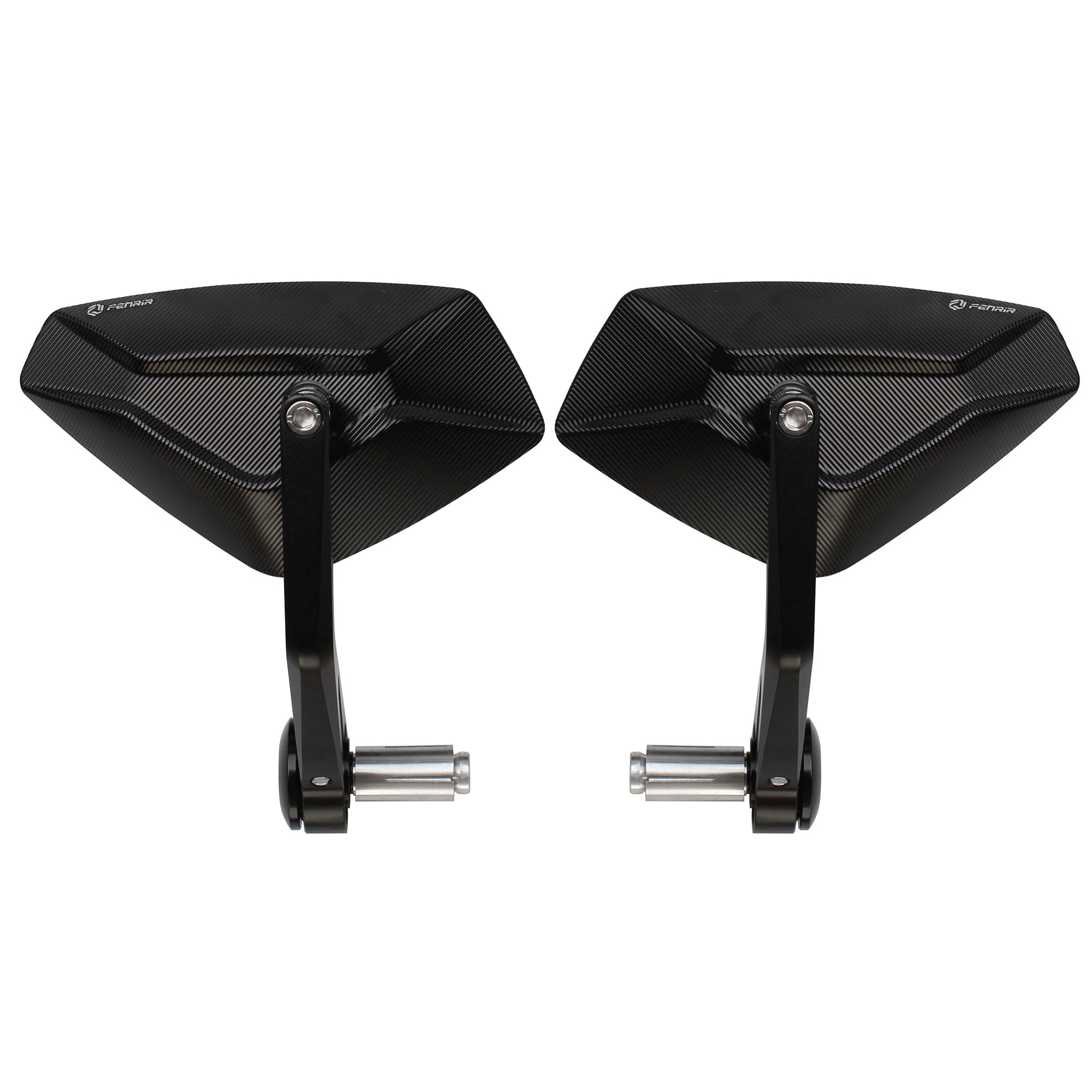 Photo 1 of FENRIR Motorcycle Handlebar Bar End Mirror CNC Aluminum Black Cafe Racer Anti-vibration Anti-glare Large field of view universal 7/8" 22MM For Sport Naked Street Bike Cruiser Scooter