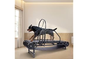 MOYSOON Dog Treadmill for Large/Medium Dogs, Adjustable Ramp Canine Running Slatmill Machine with Pedometer for Exercise & Healthy & Fit Pet Life