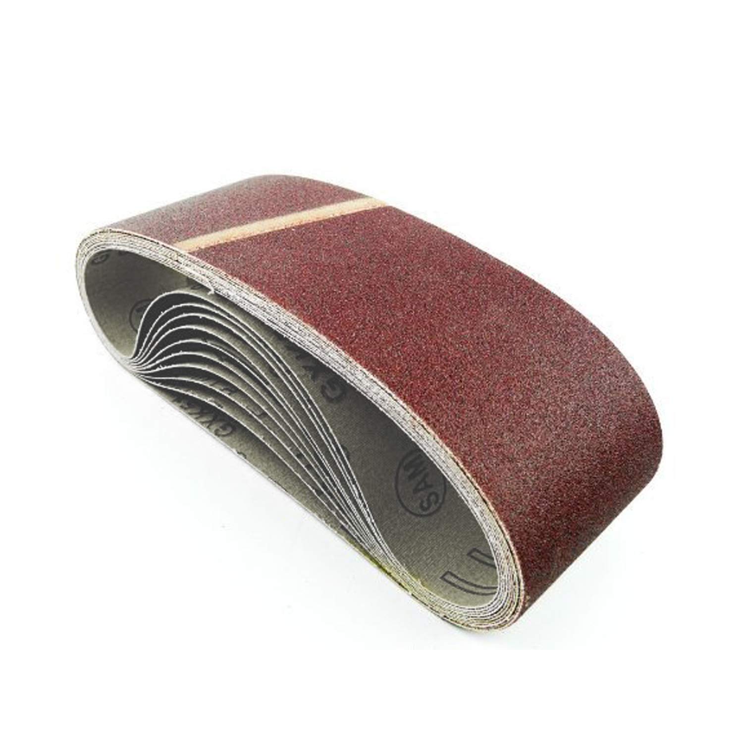 HKB® Sanding Belts, 75 x 533 mm, K120 for Belt Sanders, High Professional Quality for Various Surfaces, Fine and Wrinkle Sanding, Manufacturer HKB, Item No. 20288