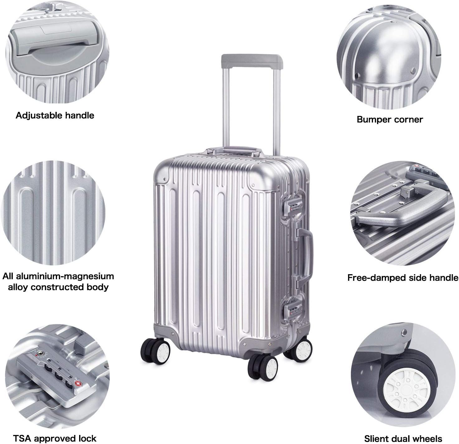 aluminum suitcase amazon