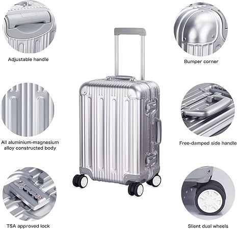 metal suitcase amazon