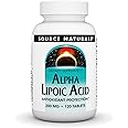 Source Naturals Alpha Lipoic Acid 200 mg Supports Healthy Sugar Metabolism, Liver Function & Energy Generation - 120 Tablets