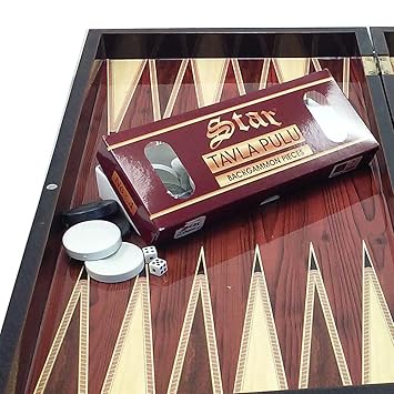 The 19 Turkish Cafe Backgammon Board Game Set