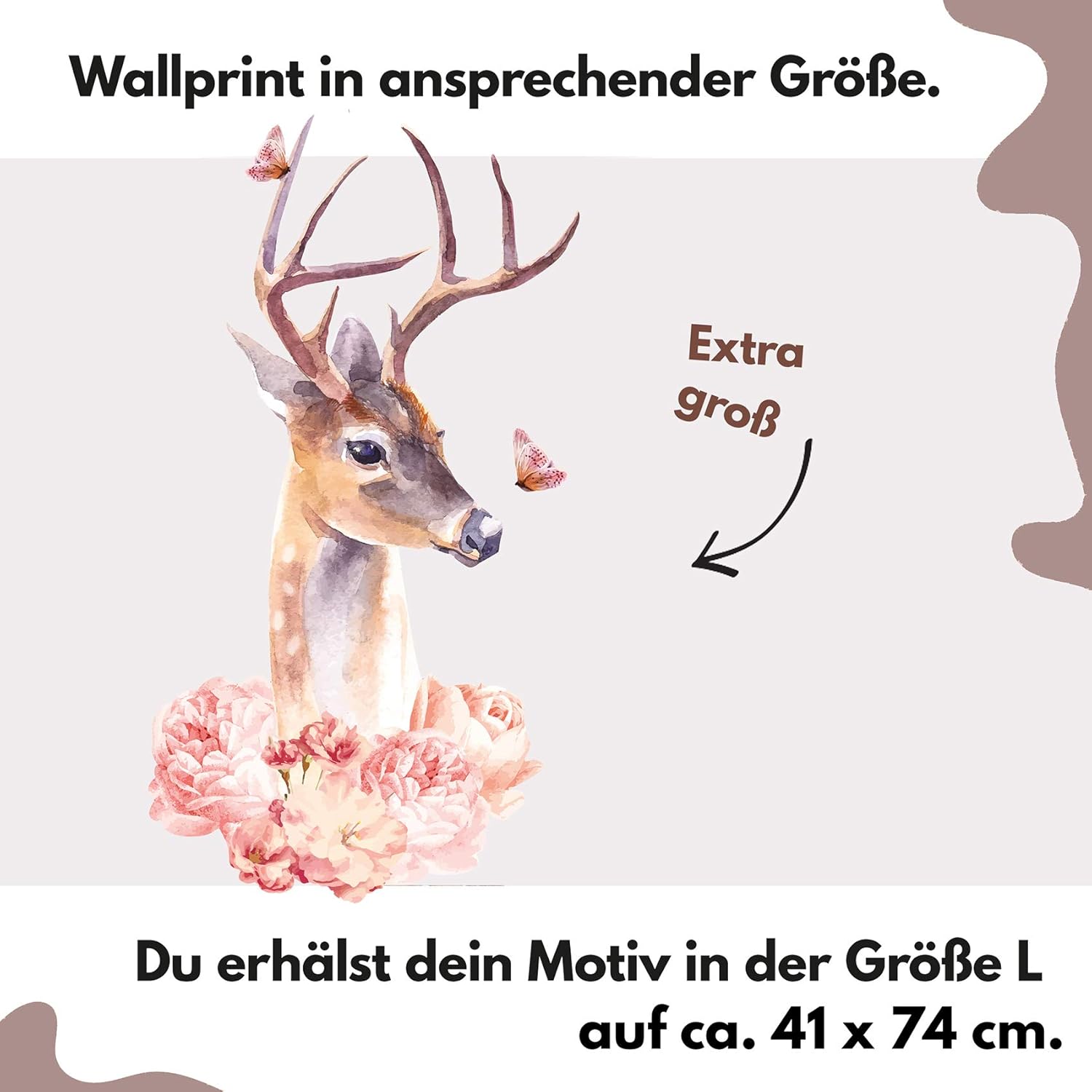 Y015 Reh Hirsch Sticker Mural Pour Chambre Denfant Motif Cerf Ameublement Et Decoration Decoration De La Maison Zwembaddebeemd Nl
