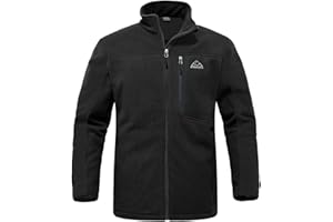 Rdruko Men's Fleece Jackets Full Zip Lightweight Outdoor Hiking Jackets Winter Coats