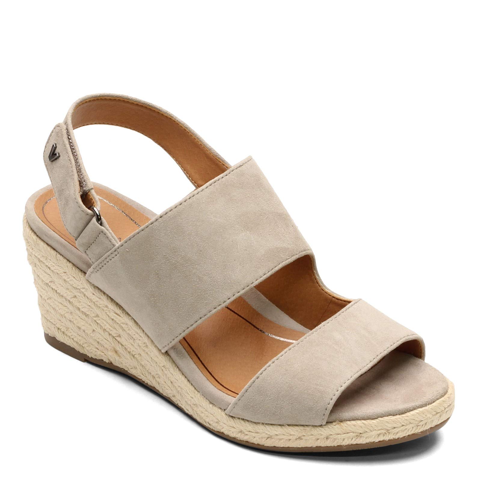 Vionic Women's Brooke Wedge Sandals - Espadrille with Concealed Orthotic Arch Support