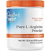 Doctors Best Pure L-Arginine Powder, Supports Cardiovascular Health, Non-GMO, Gluten Free, Soy Free, Vegan Net Wt. 10.6 oz (300 Grams)