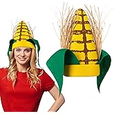 Berlune Funny Corn Hats Corn Cob Hat for Adults Thanksgiving Party Accessories