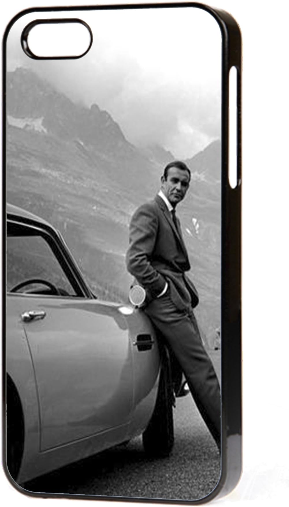 Sean Connery James Bond 007 Aston Martin Phone Case Fits Iphone 5C Free P&P. (Black Case)