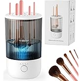 Electric Makeup Brush Cleaner, 6500RPM Automatic Makeup Brush Cleaner Machine, Portable Design with 1800mAh Rechargeable Battery for All Brush Sizes, Perfect Gift for Makeup Lovers