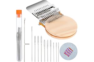 EUPHHONYCS Mini Loom Machine, Small Weaving Loom, Speedweve Darning Mini Loom Kits, Small Loom Speedweve Type Weave Tool, Wooden Speedweve Darning Loom Type Weave Tool for Mending Jeans Socks Clothes