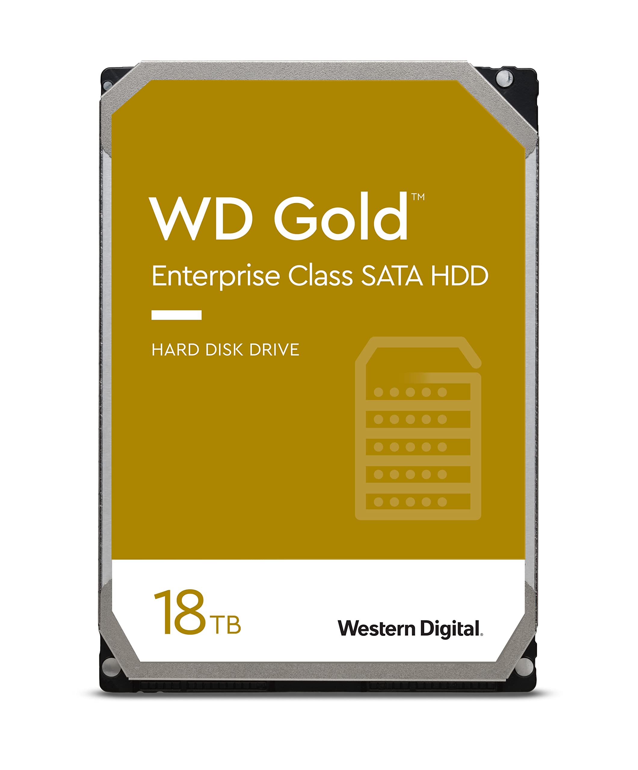 Photo 1 of Western Digital 18TB WD Gold Enterprise Class Internal Hard Drive - 7200 RPM Class, SATA 6 Gb/s, 512 MB Cache, 3.5" - WD181KRYZ