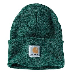 Carhartt Mens Knit Cuffed Beanie Hat, Tidal/Blue