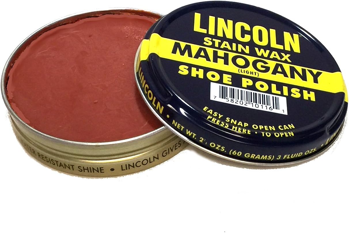 Lincoln Shoe Wax Polish 3 Fl Oz (Brown), Brown, Size 3 Fl Oz: Health & Personal Care
