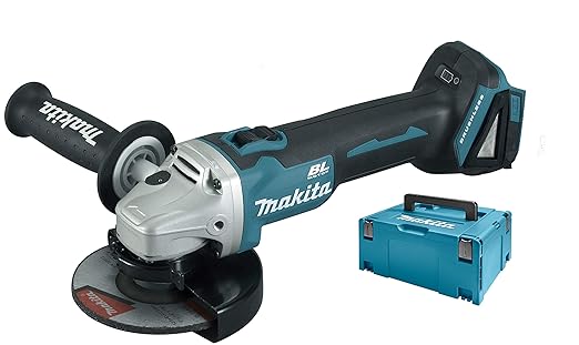 Makita Dga504zj Meuleuse D Angle 18v 125mm Brushless Coffret Makpac Noir Bleu Amazon Fr Commerce Industrie Science