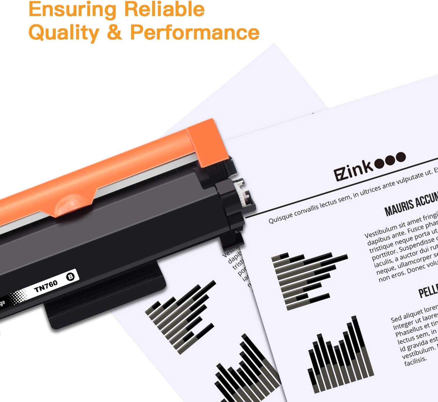 E-Z Ink (TM) Compatible Toner Cartridge Replacement for Brother TN760 TN-760 TN730 to Use with HL-L2350DW HL-L2395DW HL-L2390DW HL-L2370DW MFC-L2750DW MFC-L2710DW DCP-L2550DW (Black,2 Pack): Office Products