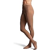 Bloch womens Ladies contoursoft footed tights, Brown, Small-Medium US