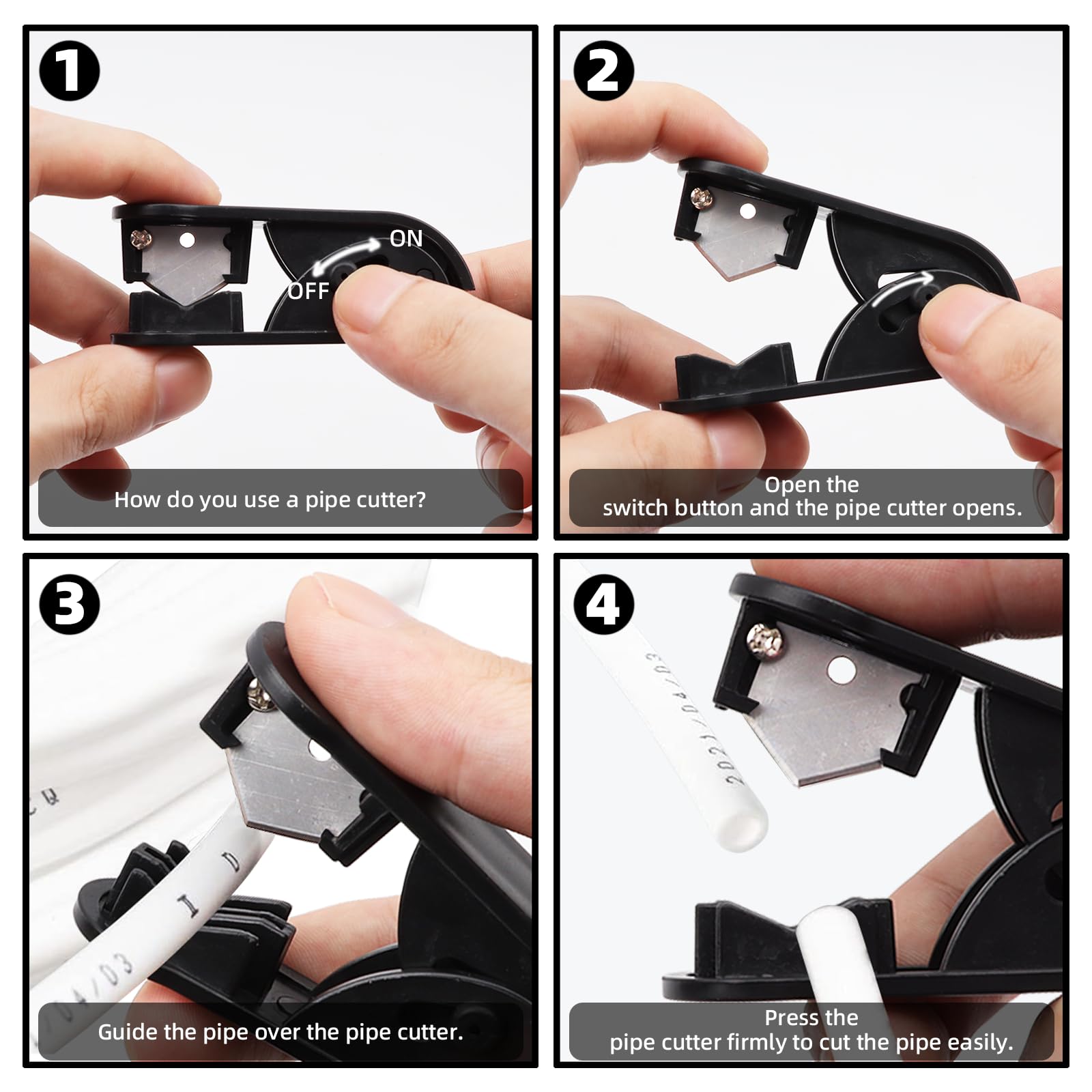 AMZSKU 15m Wasserzulaufleitung Universal Anschluss-Set für Kühlschrank Side by Side. Kühlschrankschlauch, Wasserschlauch 6,35mm(1/4") 3