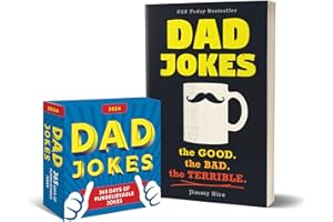 Dad Jokes 2024 Boxed Calendar and Book Gift Set: 950+ Punderful Jokes (Humor Book & Daily Calendar, White Elephant)
