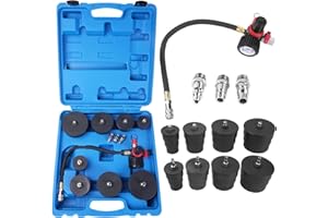MERWOF Turbo System Leakage Tester Kit, Turbo Leak Pressure Boost Leakage Detector Tool Set, 1-3/8" - 3-1/2" Adapters, 1/4'' 