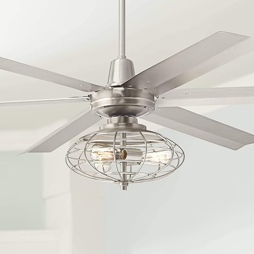 60 Turbina Max Industrial Ceiling Fan With Light Led Dimmable