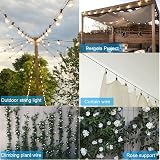 AMLOOPH 30M 2MM Garden Wire Rope Kit for Climbing Plants, Lights - 48pcs view 7