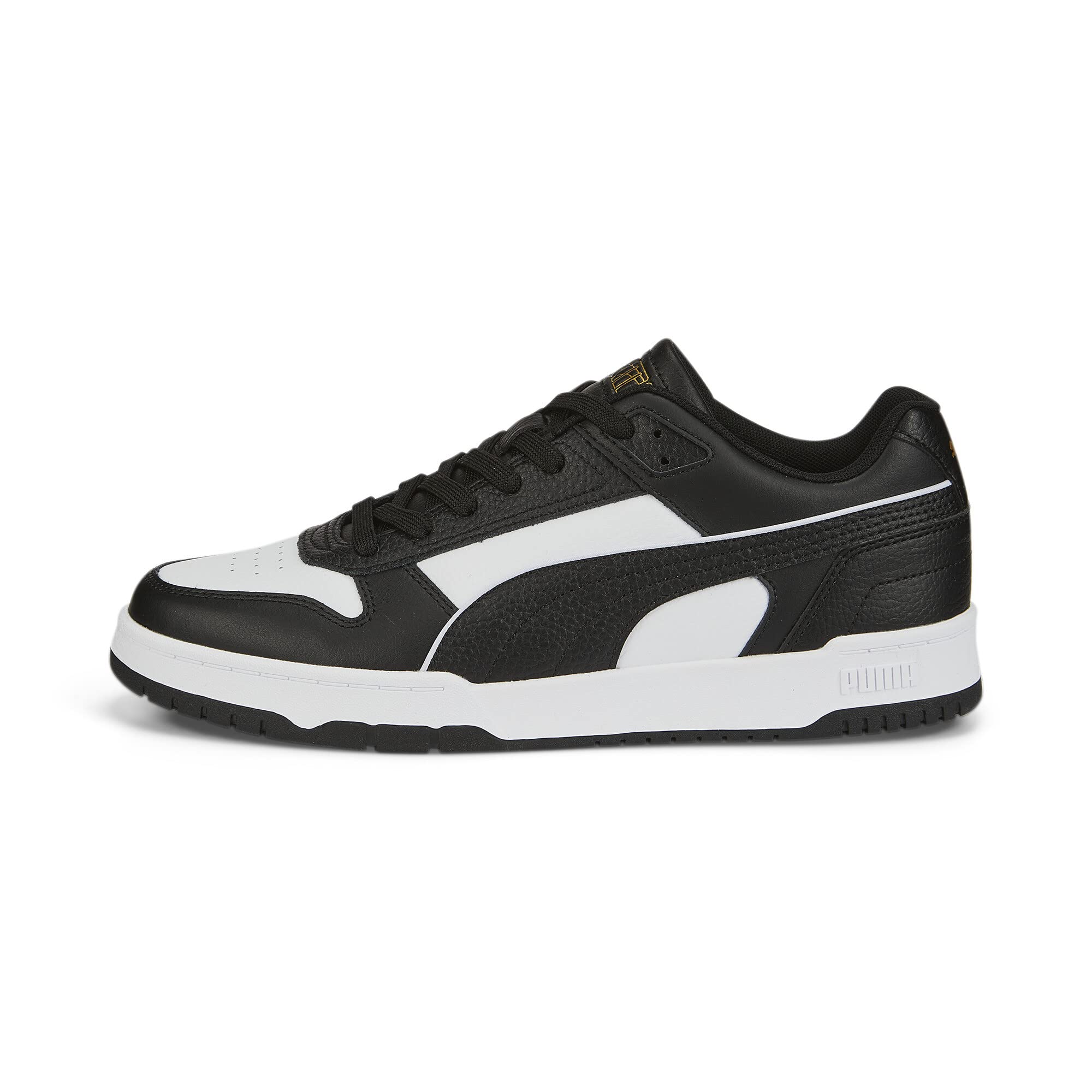 Puma Unisex Adults Rbd Game Low Sneakers, Puma Black-Puma White-Puma Team Gold, 7.5 UK