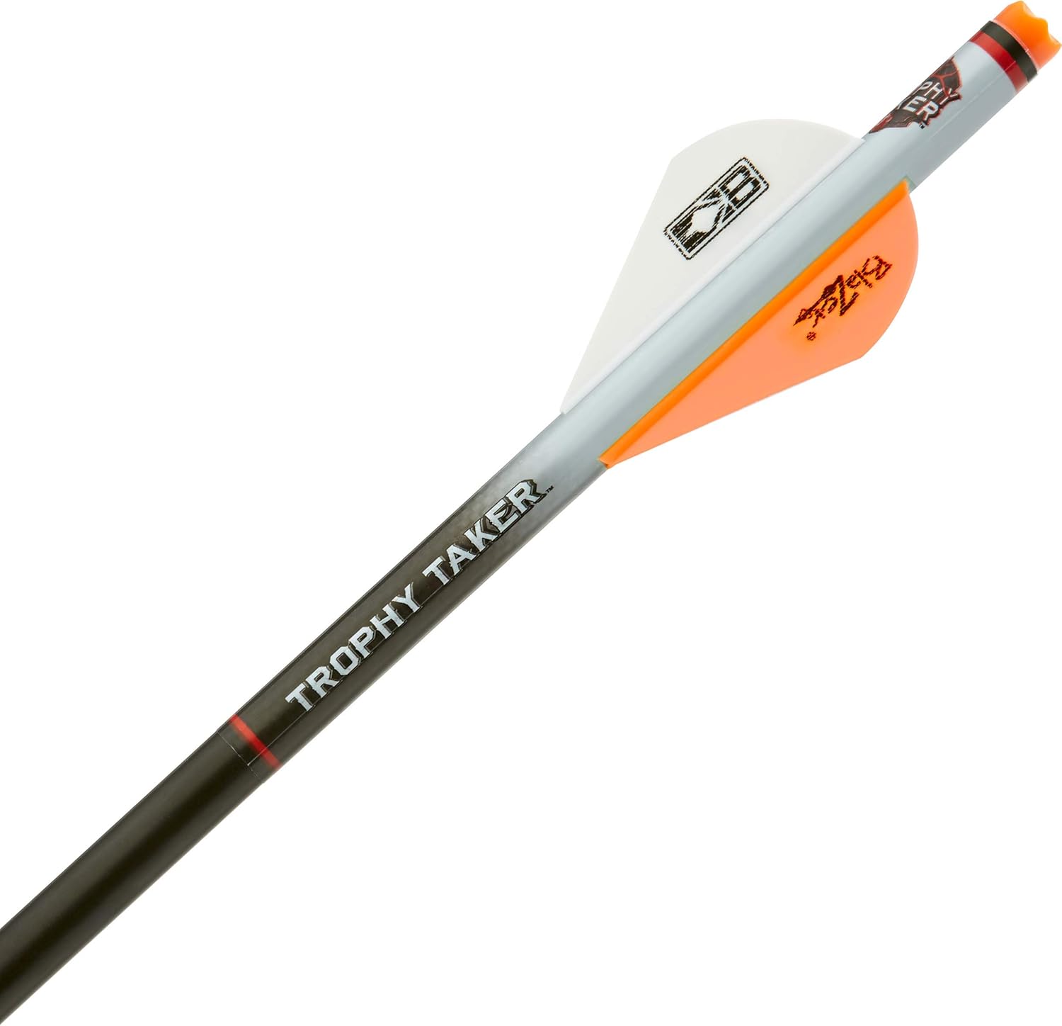 Trophy Taker Shrink Fletch- White Tube / 2 Neon Orange & 1 White Blazer Vanes : Sports & Outdoors