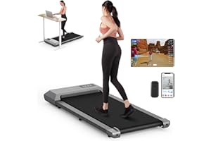 LACUFFY Walking Pad, Under Desk Walking Pad Treadmills for Home/Office, 2 in 1 Walking Jogging Portable Desk Treadmill with APP&Remote Control LED Display, Easy Operation for Beginners