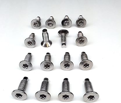 Amazon Com 16 Each Chrome Plated Jeep Wrangler Windshield Door Tailgate Hinge Torx Bolt Screw Cj Home Improvement