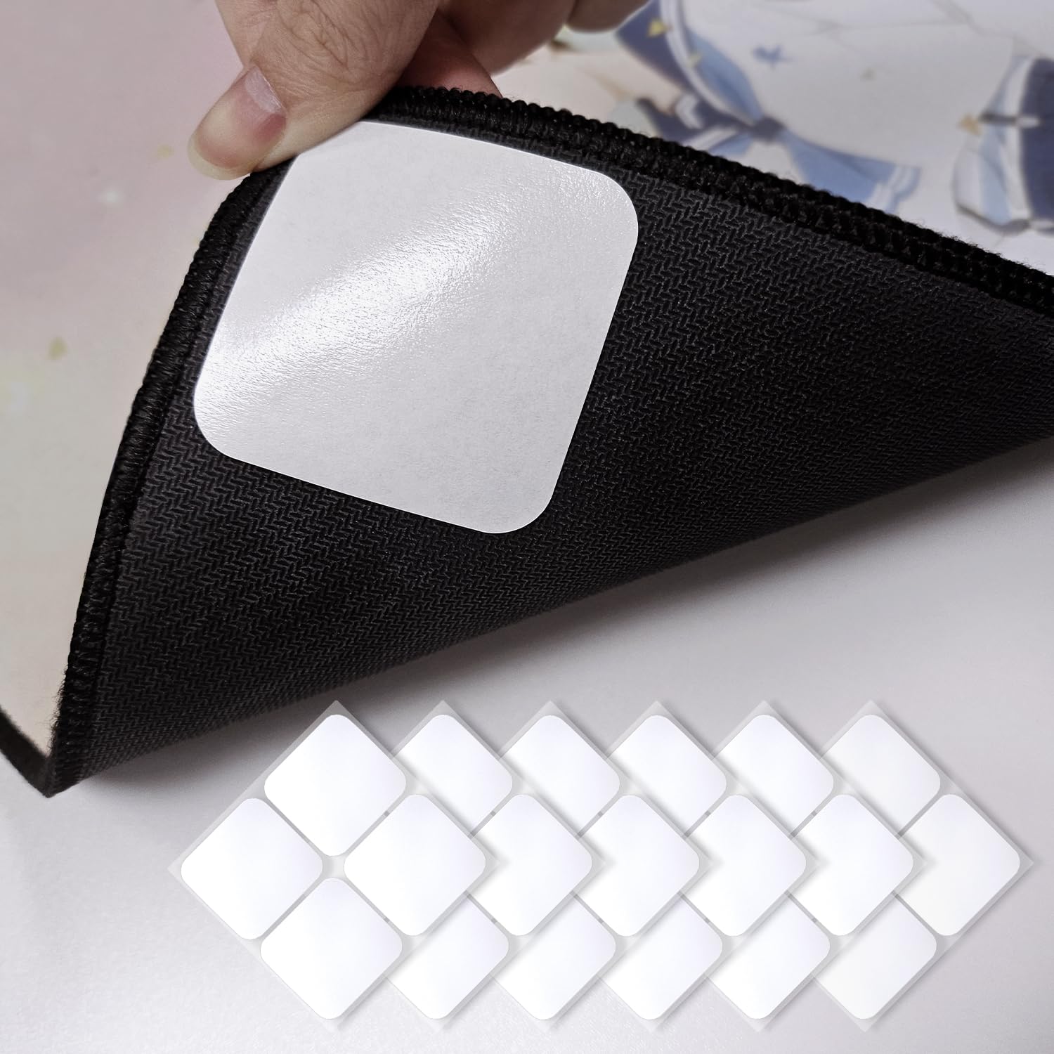 WAITER TREE Anti-Slip Stickers 24PCS Multifunctional Transparent Thin Grips for Tablecloth Table Runners Mat Carpets Sofa Covers Party and Wedding Decorations