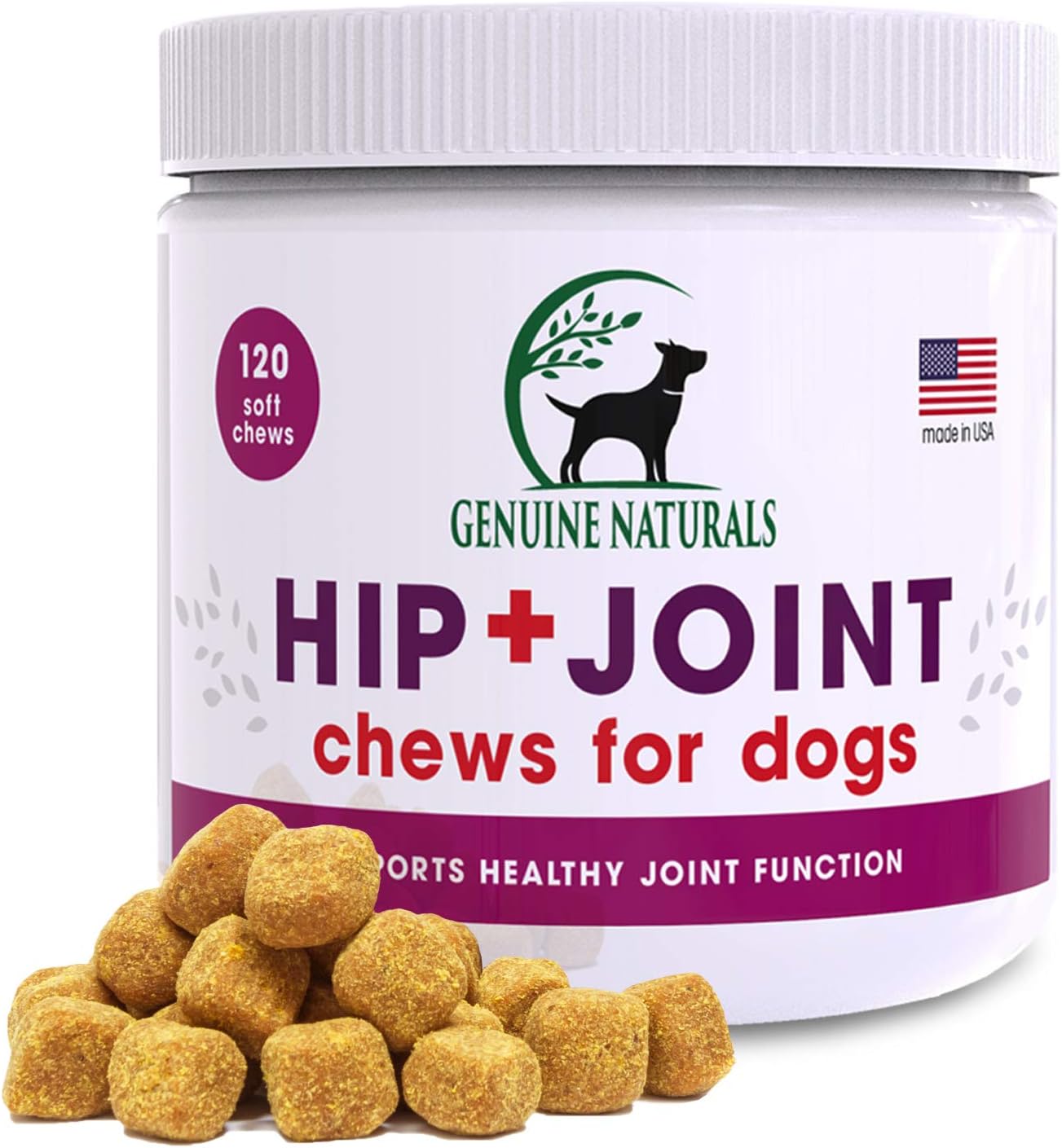 genuine naturals hip and joint chews for dogs