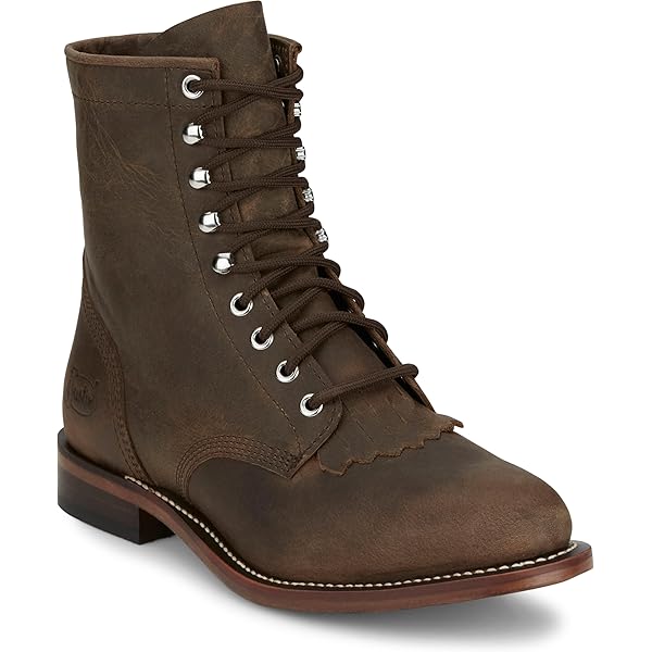 Amazon.com | Justin Men's Drennan Lace-Up Boot Round Toe - RP503
