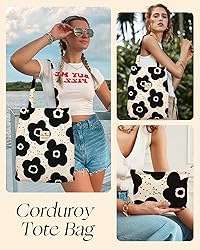 Miss Adola Aesthetic 2 Pack Corduroy Tote Bag