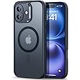 ESR for iPhone 16 Case, Translucent Matte Case, Compatible with MagSafe, Military-Grade Protection, Classic Series,Frosted Black